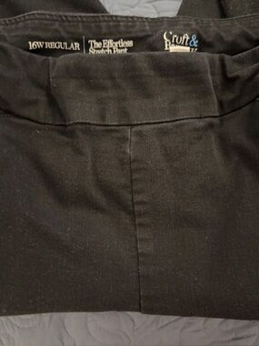 croft & barrow Black Women’s Chinos - 16W Regular